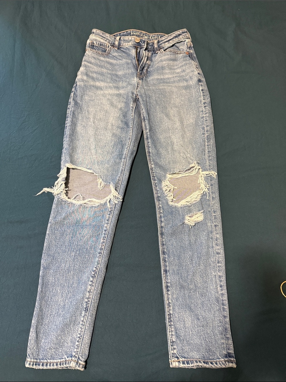 Women’s Distressed Light Blue Jeans